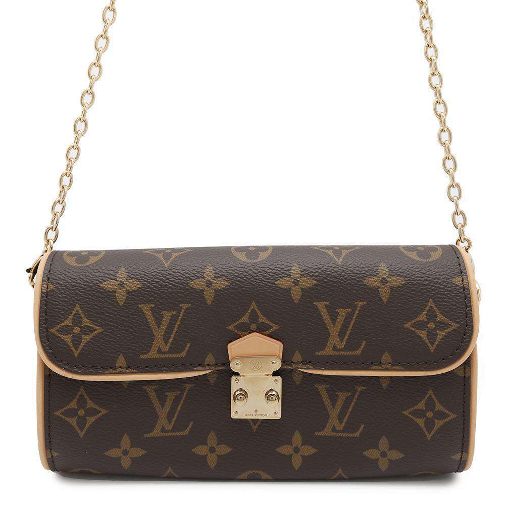 Louis Vuitton Monogram Canvas Pochette Camille Shoulder Bag Brown